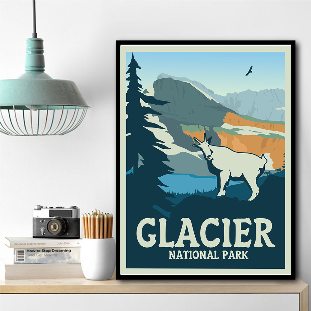 Glacier National Park Travel Print