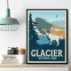 Glacier National Park Travel Print