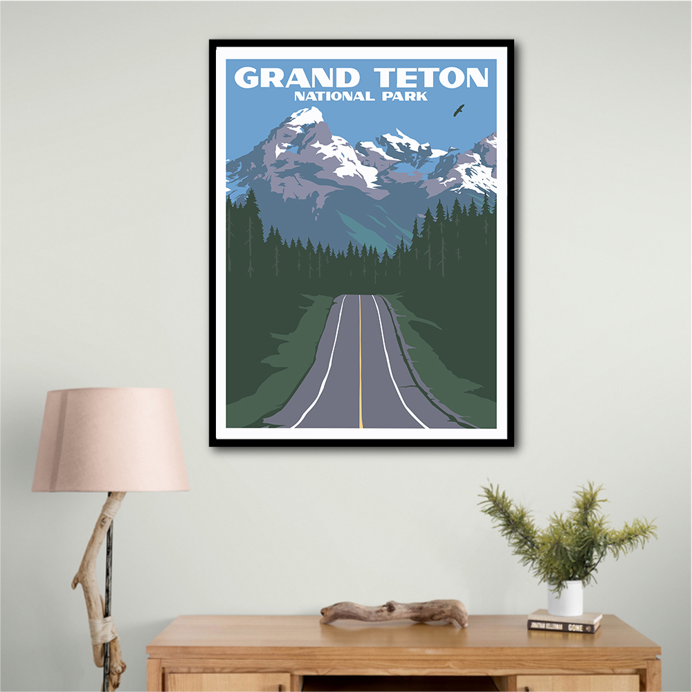 Grand Teton National Park Travel Print