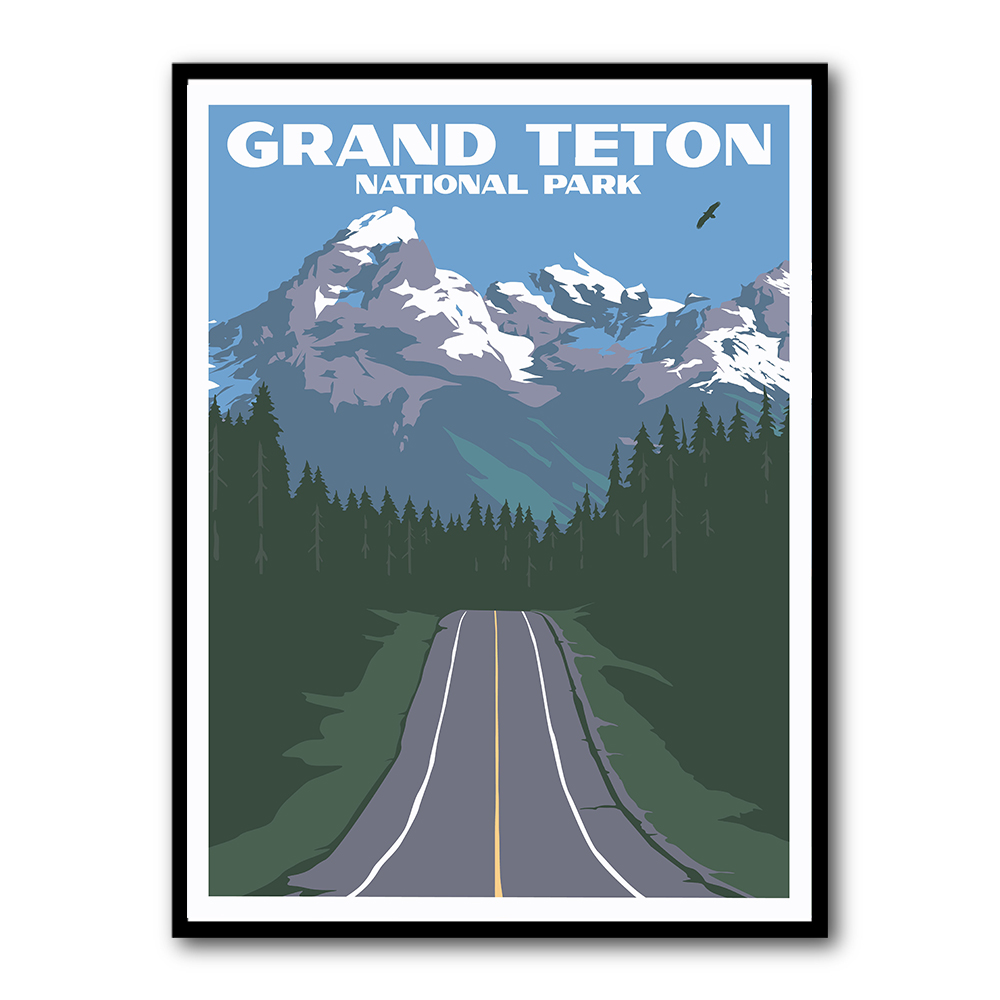 Grand Teton National Park Travel Print