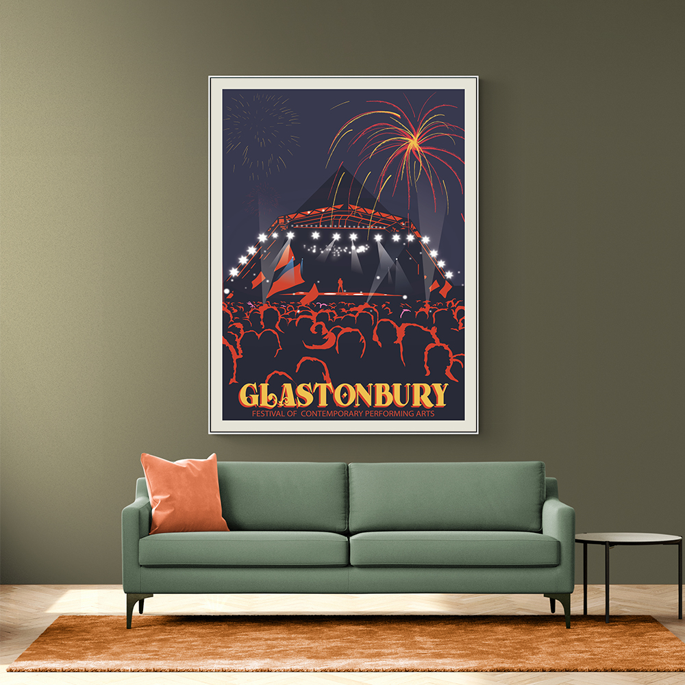 Glastonbury Festival Print