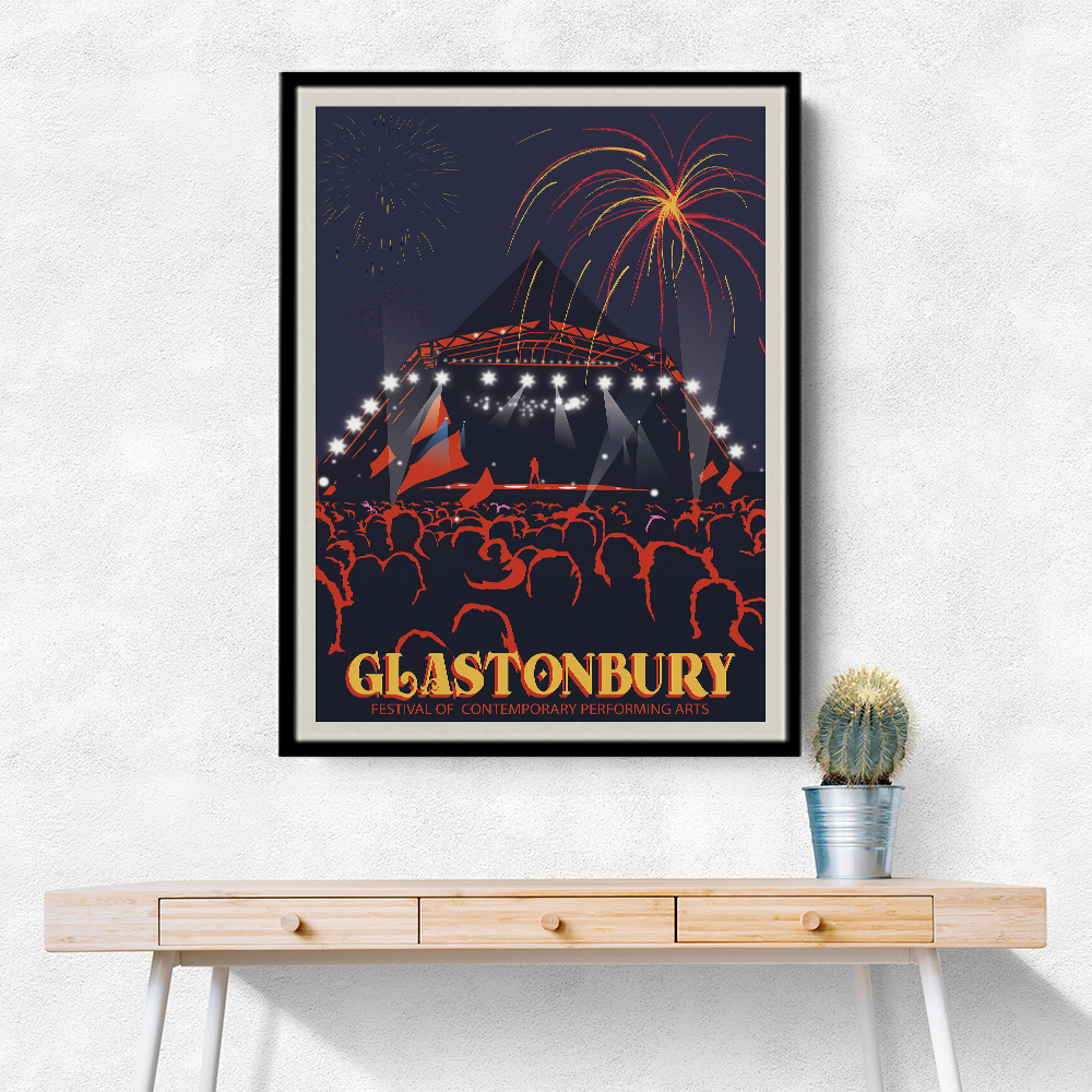 Glastonbury Festival Print