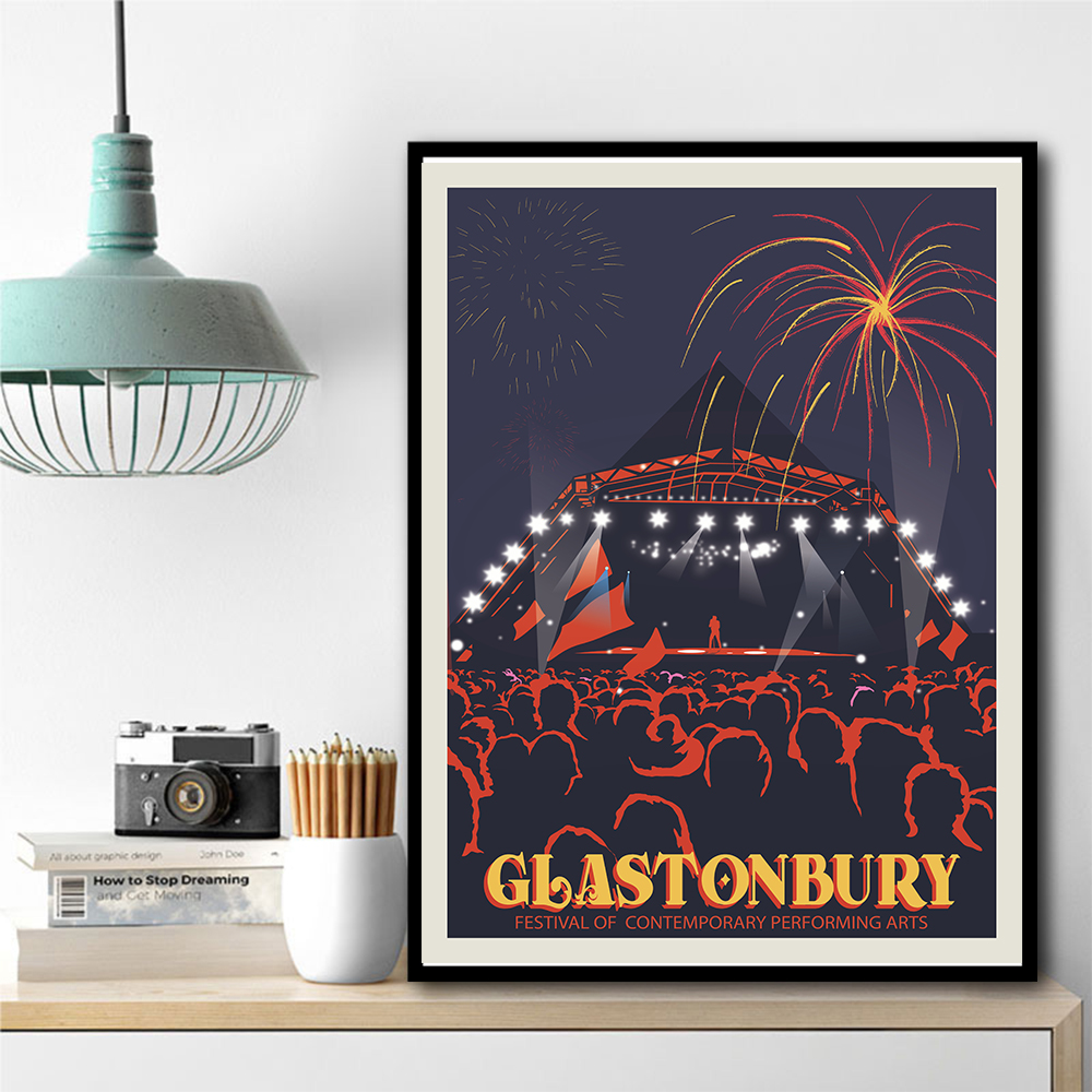 Glastonbury Festival Print