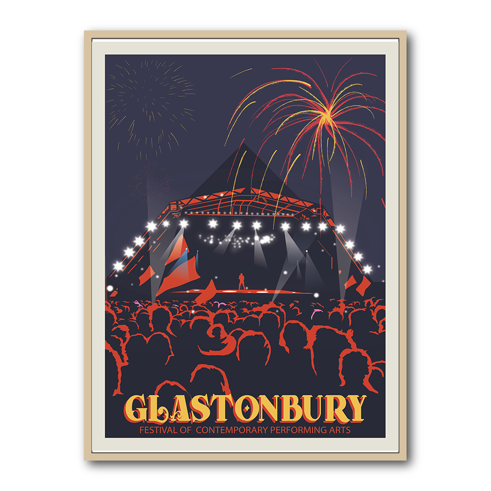 Glastonbury Festival Print