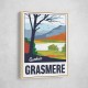 Grasmere Lake District Travel Print