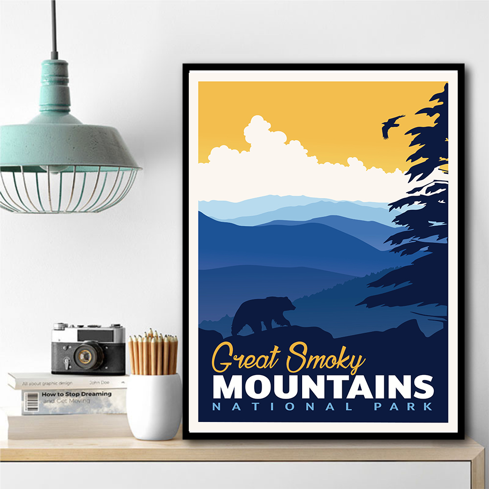 Great Smoky National Park Travel Print