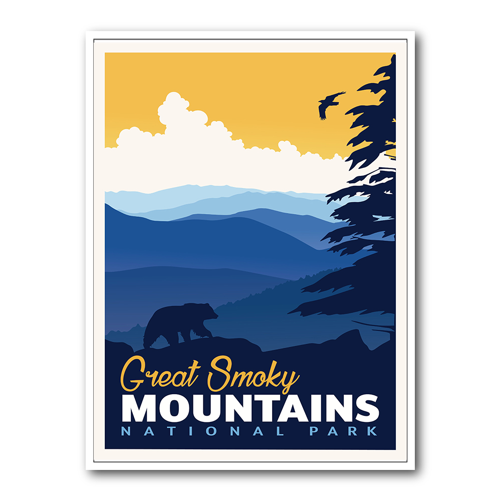 Great Smoky National Park Travel Print