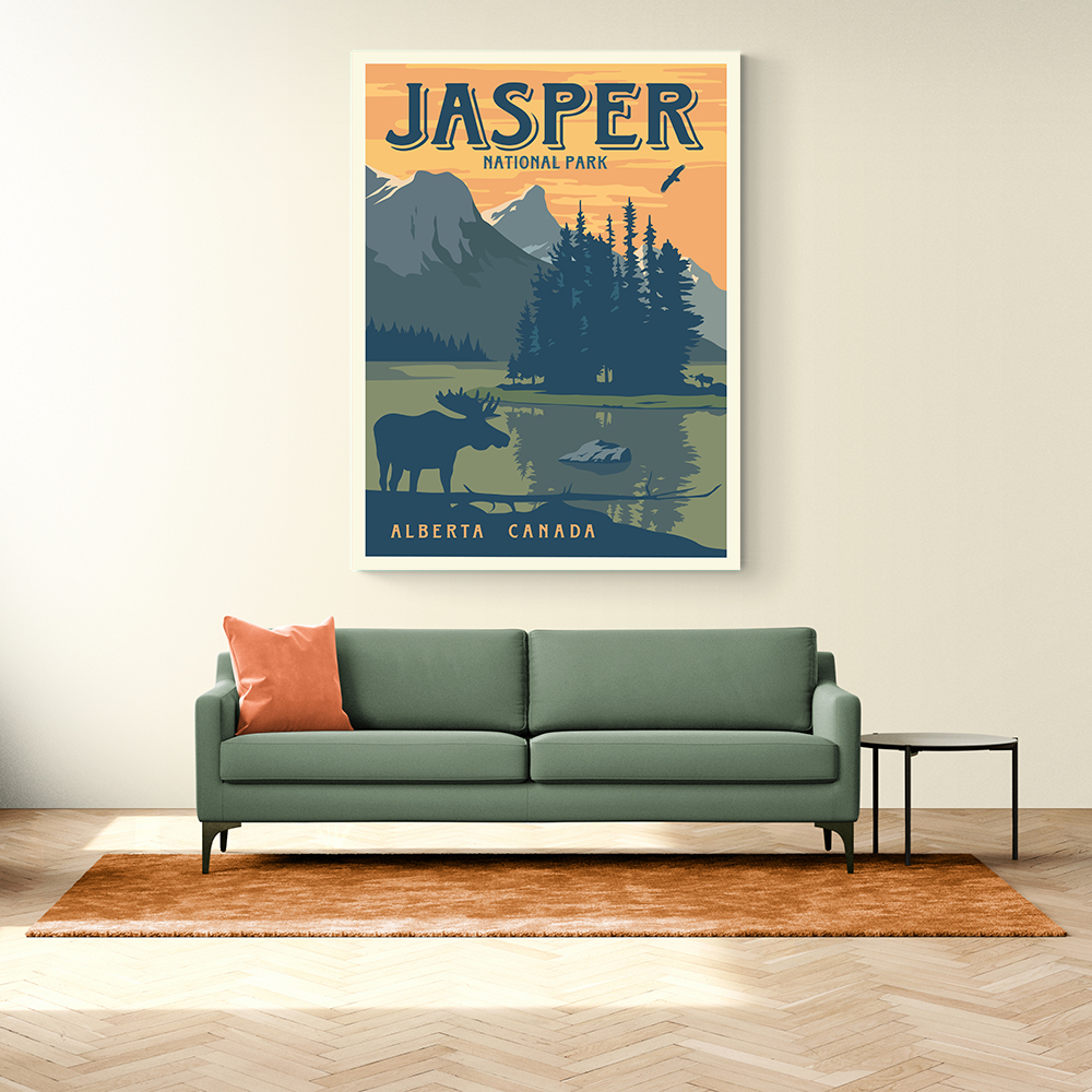 Jasper National Park Travel Print