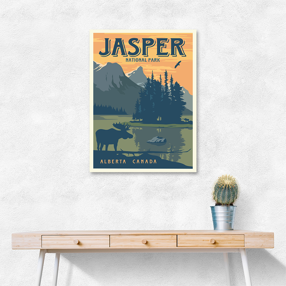 Jasper National Park Travel Print