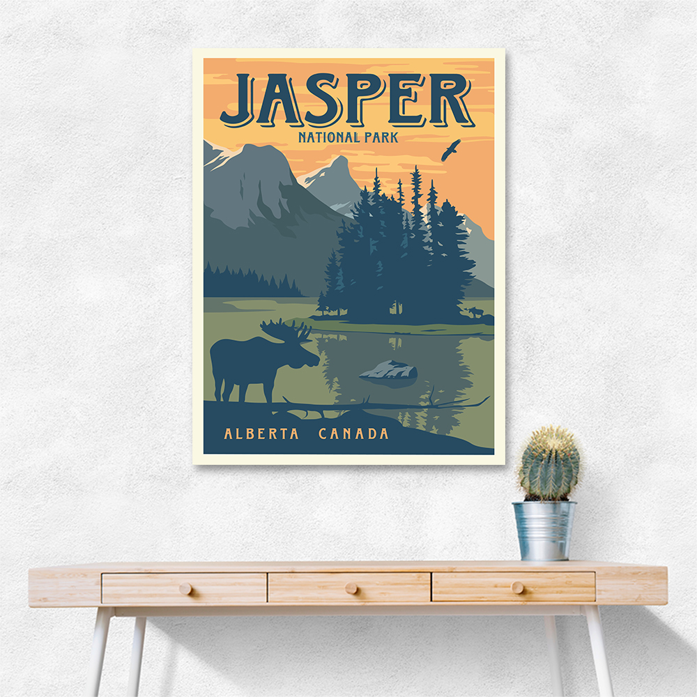 Jasper National Park Travel Print