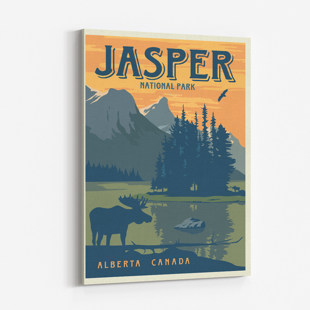 Jasper National Park Travel Print