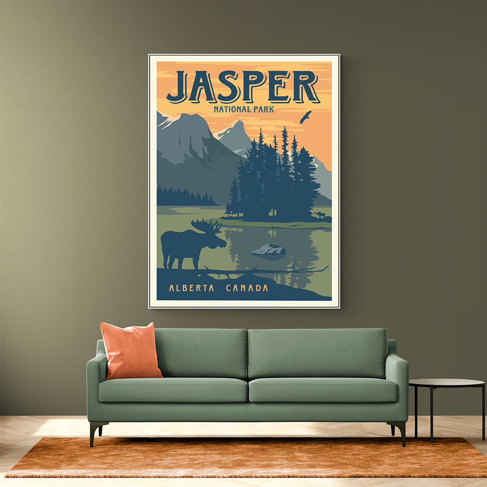 Jasper National Park Travel Print