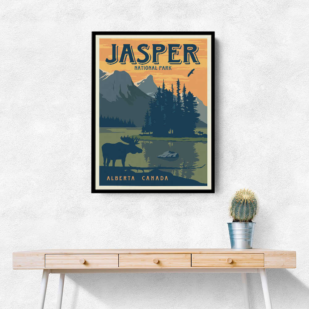 Jasper National Park Travel Print