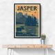 Jasper National Park Travel Print