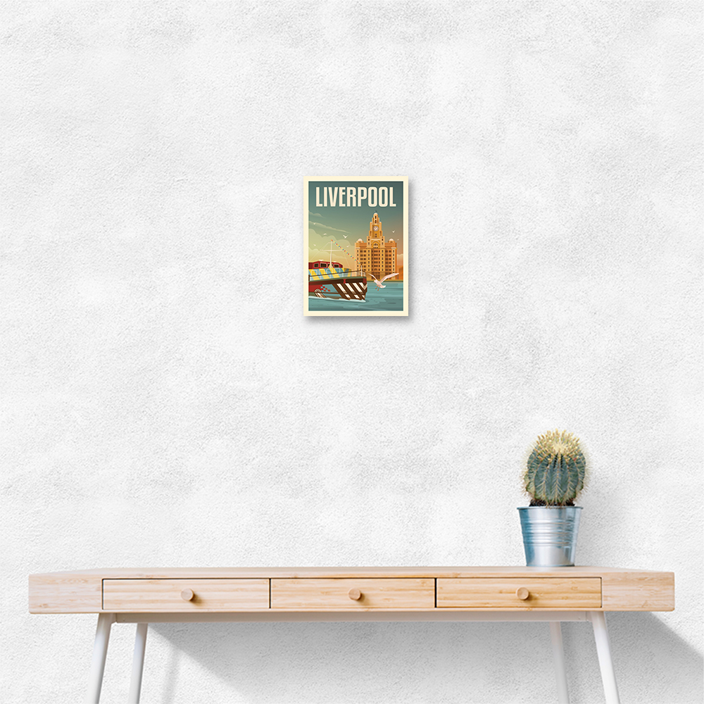 Liverpool Liver Building Travel Print