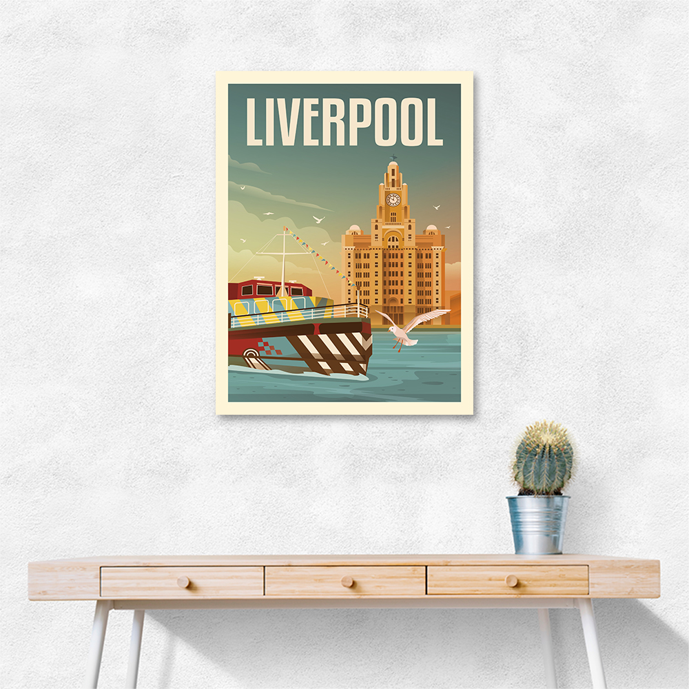 Liverpool Liver Building Travel Print