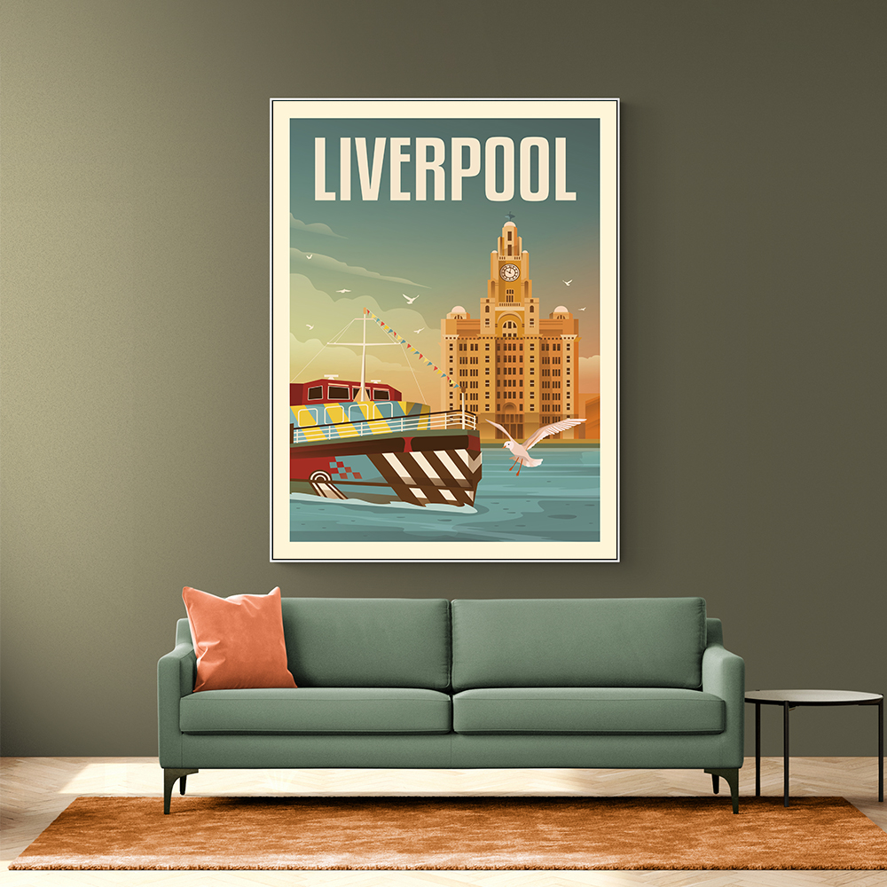 Liverpool Liver Building Travel Print