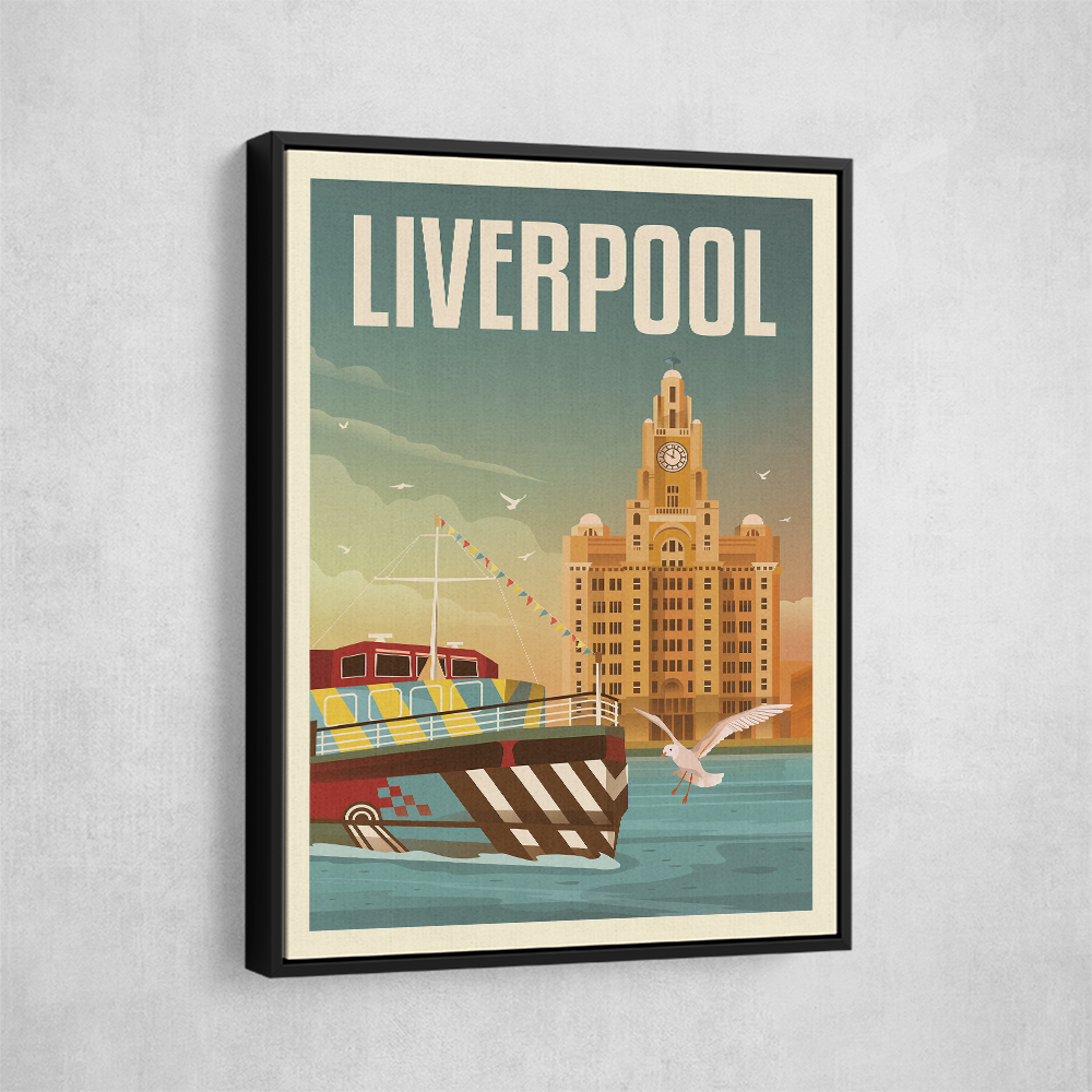 Liverpool Liver Building Travel Print