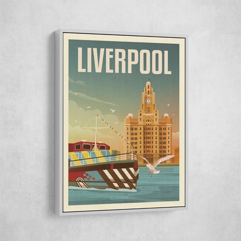 Liverpool Liver Building Travel Print