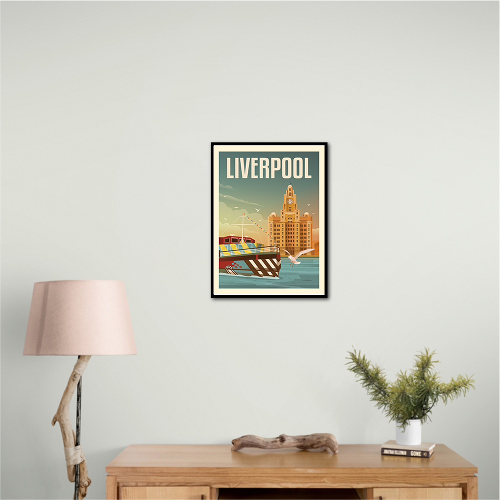 Liverpool Liver Building Travel Print