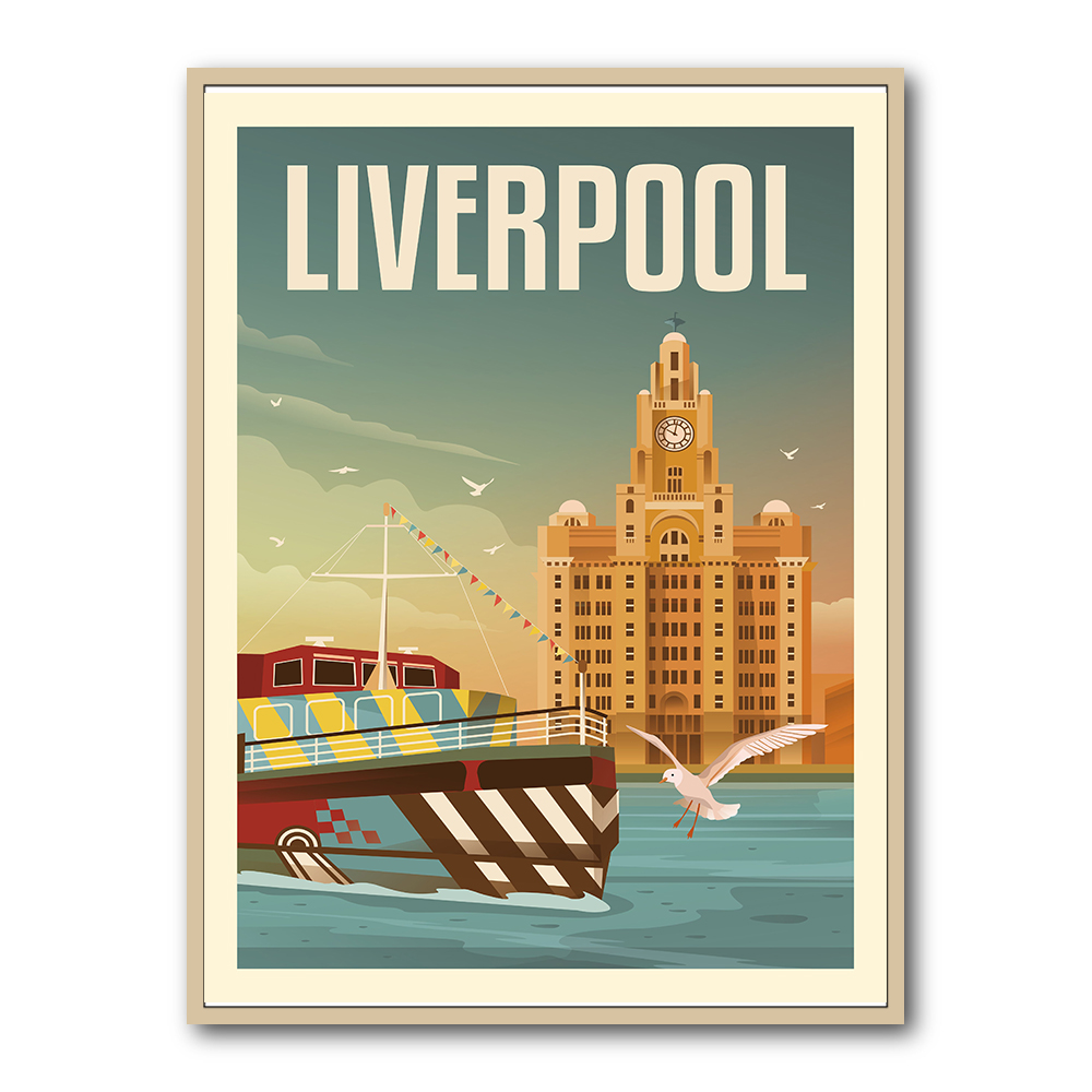 Liverpool Liver Building Travel Print