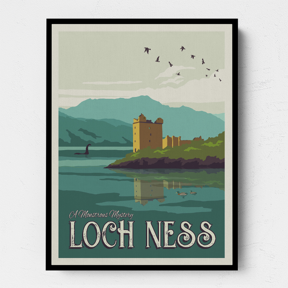 Loch Ness Travel Print