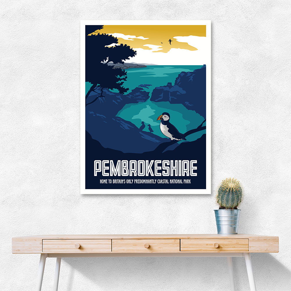 Pembrokeshire Travel Print