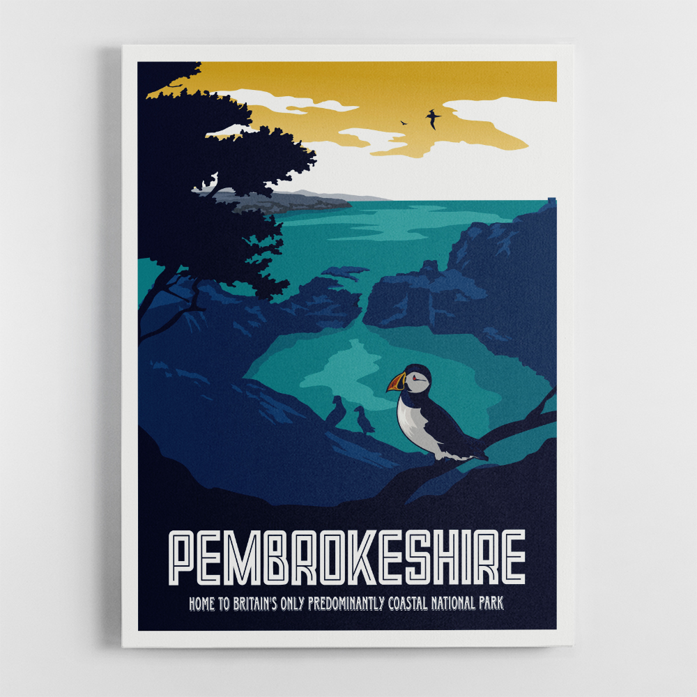 Pembrokeshire Travel Print