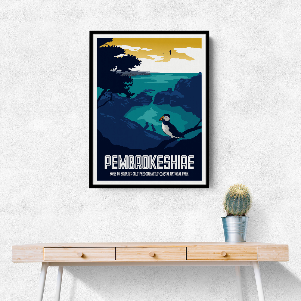 Pembrokeshire Travel Print