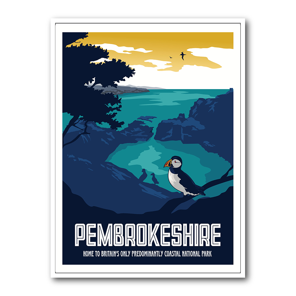 Pembrokeshire Travel Print