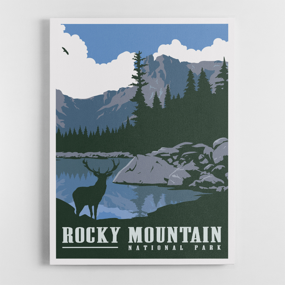 Rocky Mountain National Park Travel Print