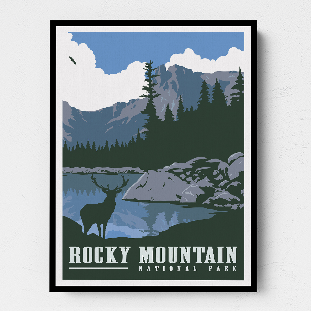 Rocky Mountain National Park Travel Print