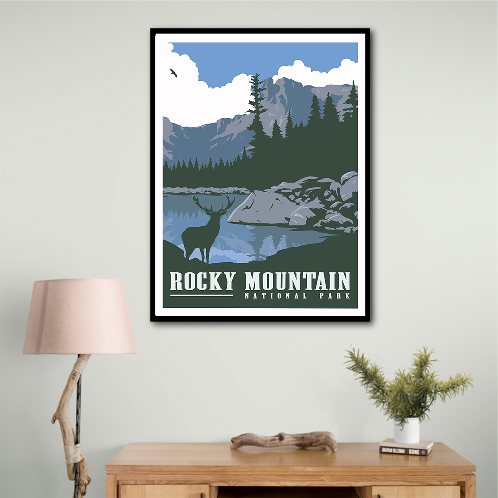 Rocky Mountain National Park Travel Print