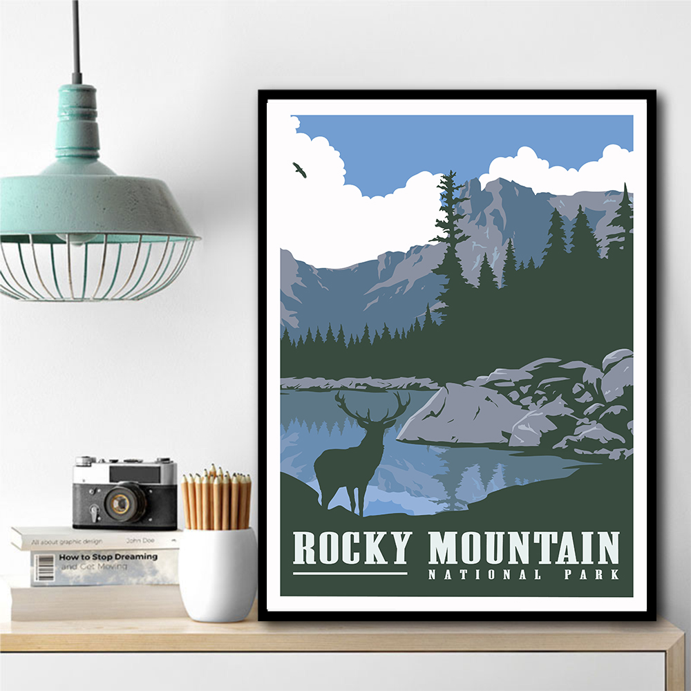 Rocky Mountain National Park Travel Print