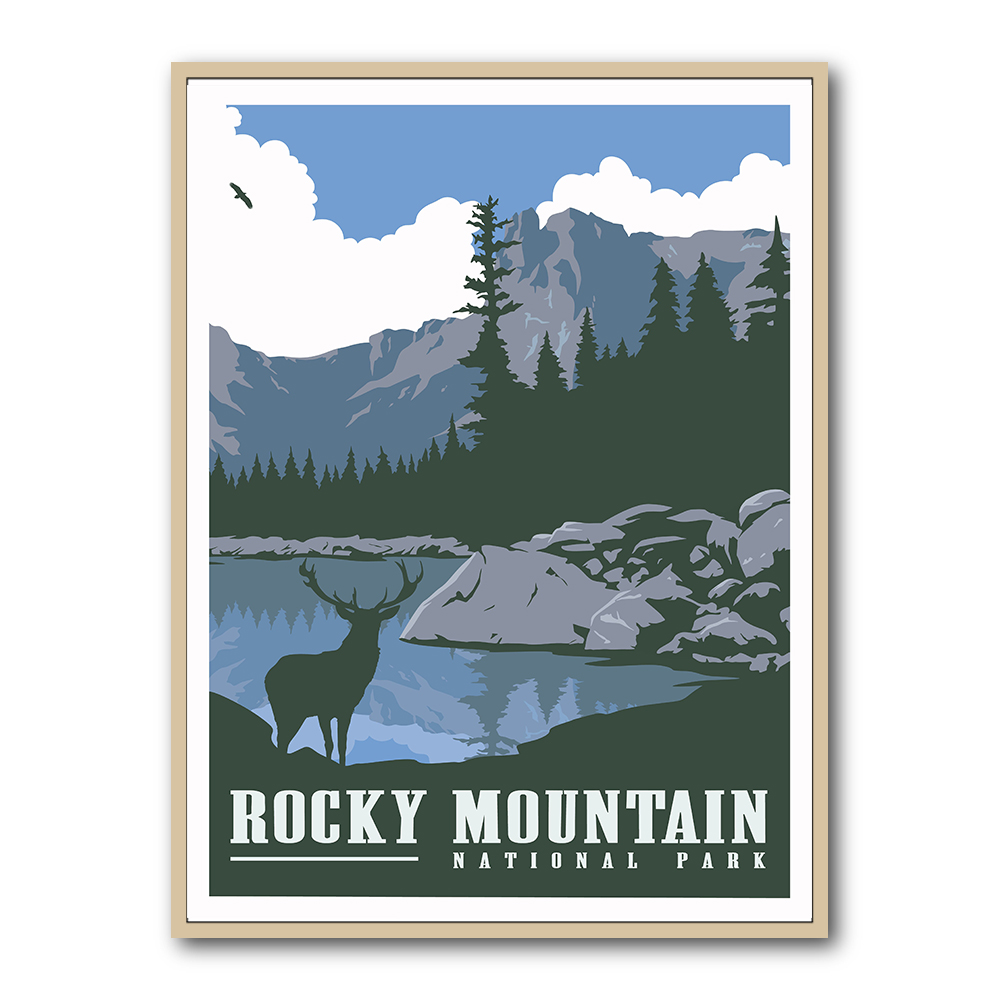 Rocky Mountain National Park Travel Print