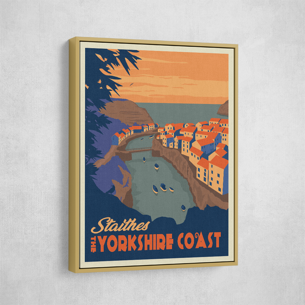 Staithes Yorkshire Travel Print