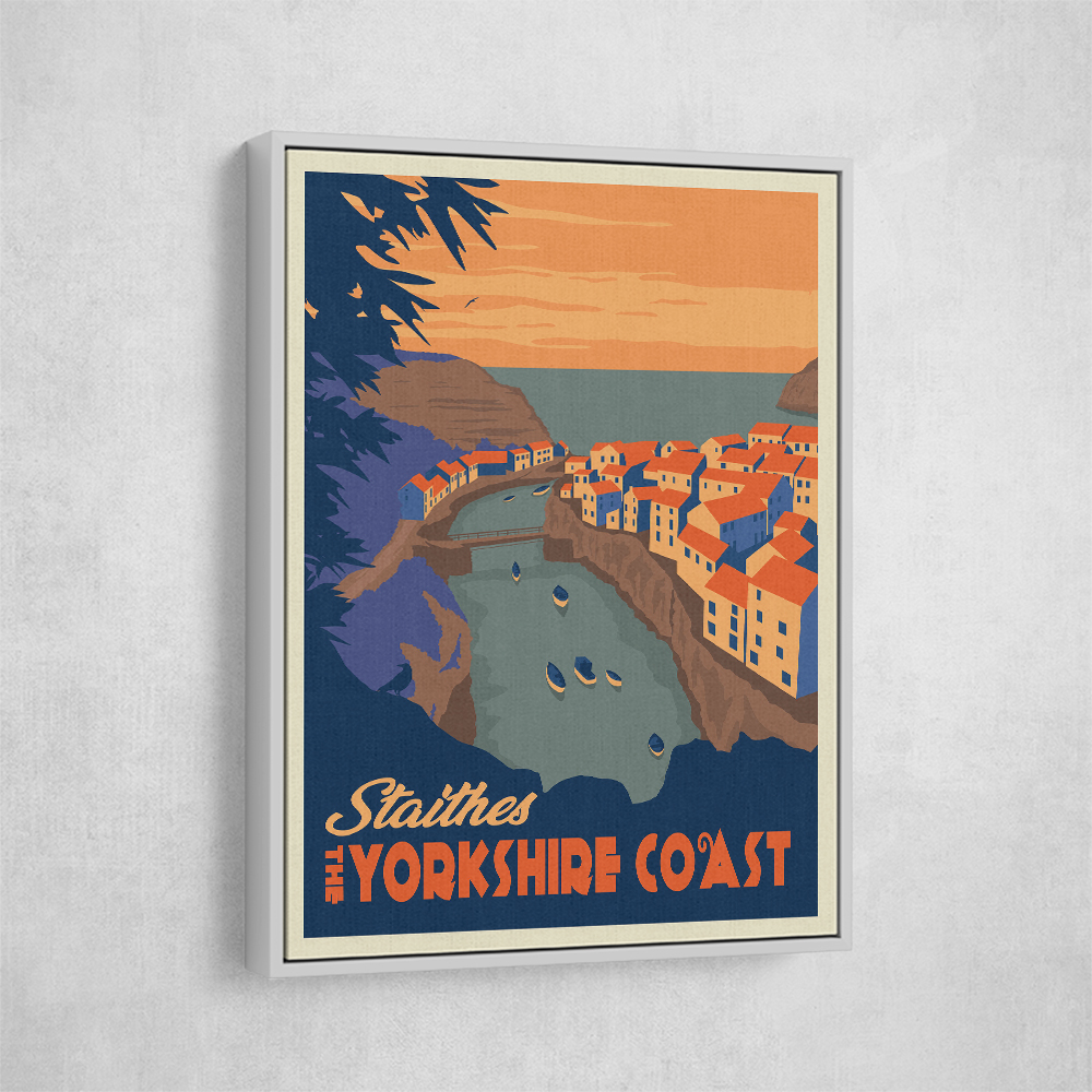 Staithes Yorkshire Travel Print