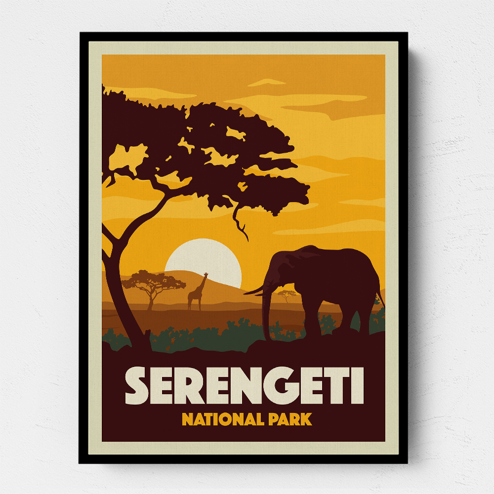 Serengeti National Park Travel Print