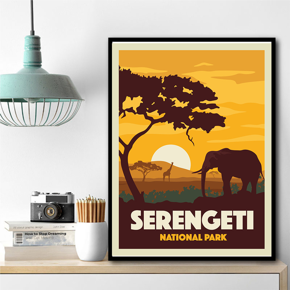 Serengeti National Park Travel Print