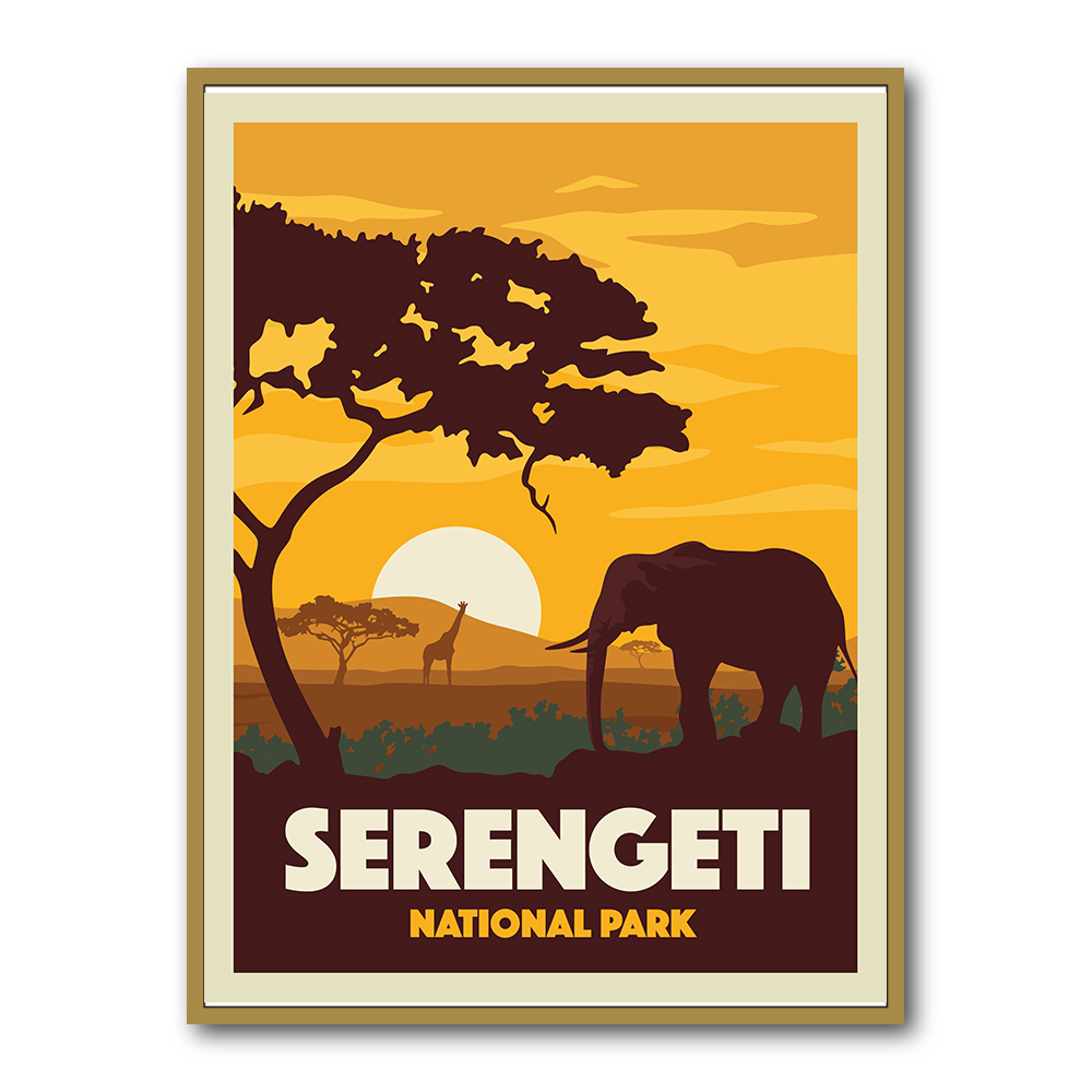 Serengeti National Park Travel Print