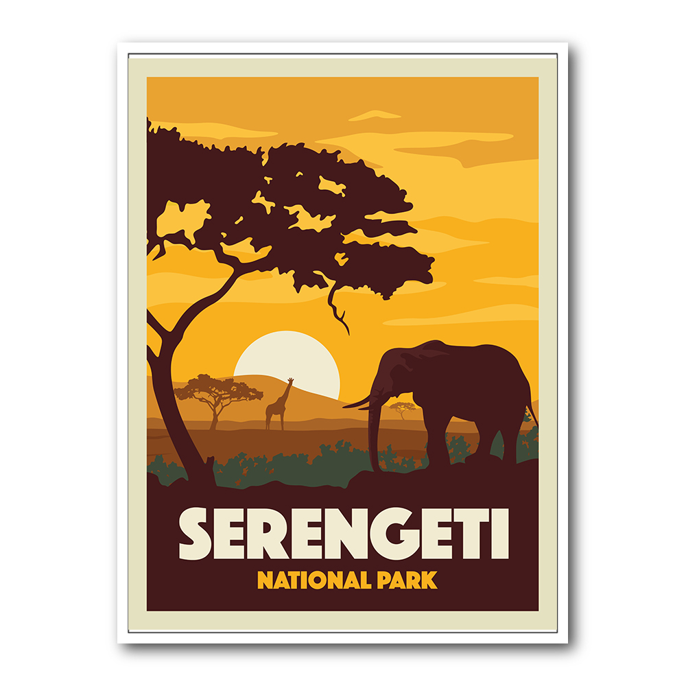 Serengeti National Park Travel Print