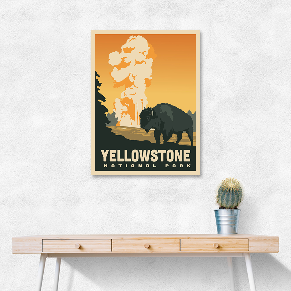 Yellowstone National Park Travel Print