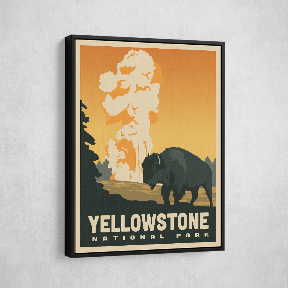 Yellowstone National Park Travel Print