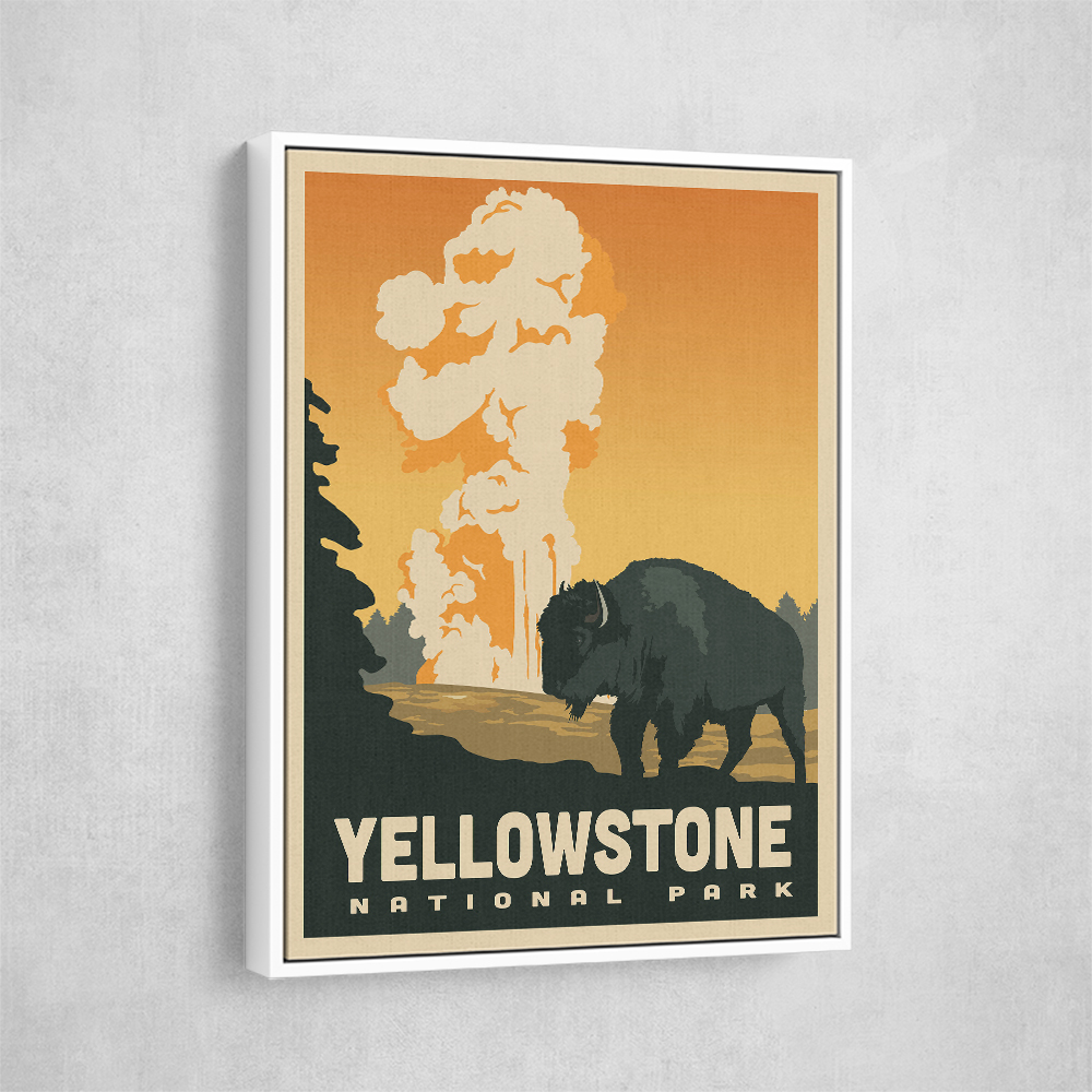 Yellowstone National Park Travel Print