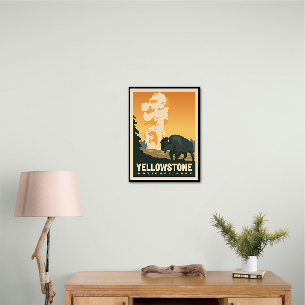 Yellowstone National Park Travel Print