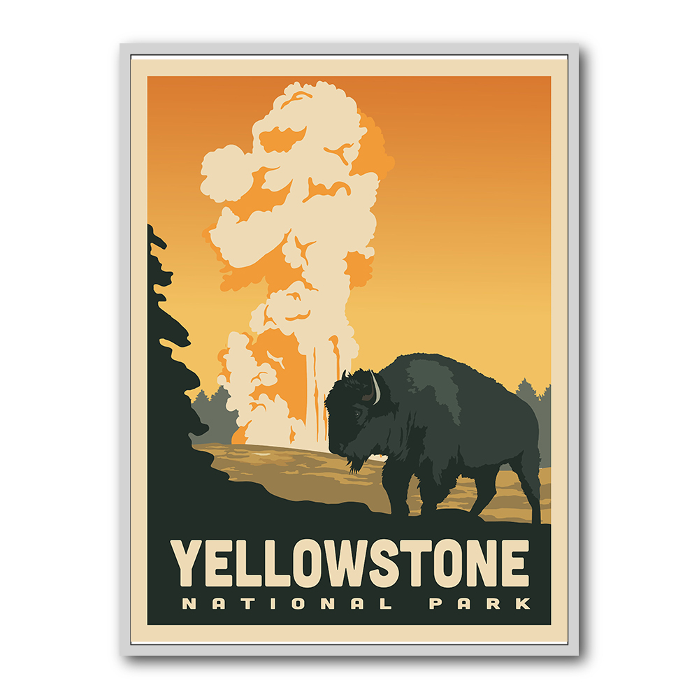 Yellowstone National Park Travel Print