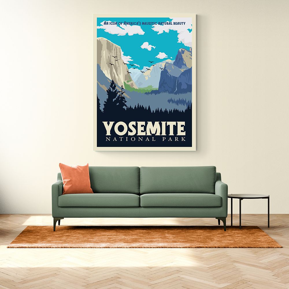 Yosemite National Park Travel Print