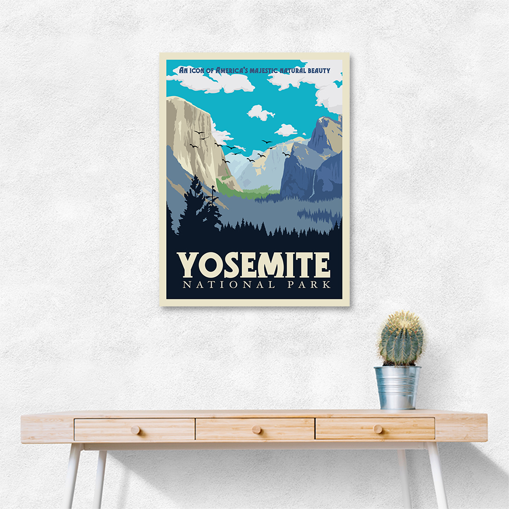 Yosemite National Park Travel Print