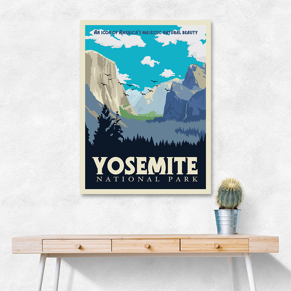 Yosemite National Park Travel Print