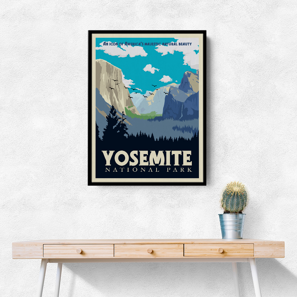 Yosemite National Park Travel Print